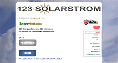 Desktop Screenshot of 123-solarstrom.de