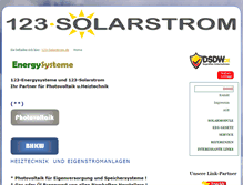 Tablet Screenshot of 123-solarstrom.de